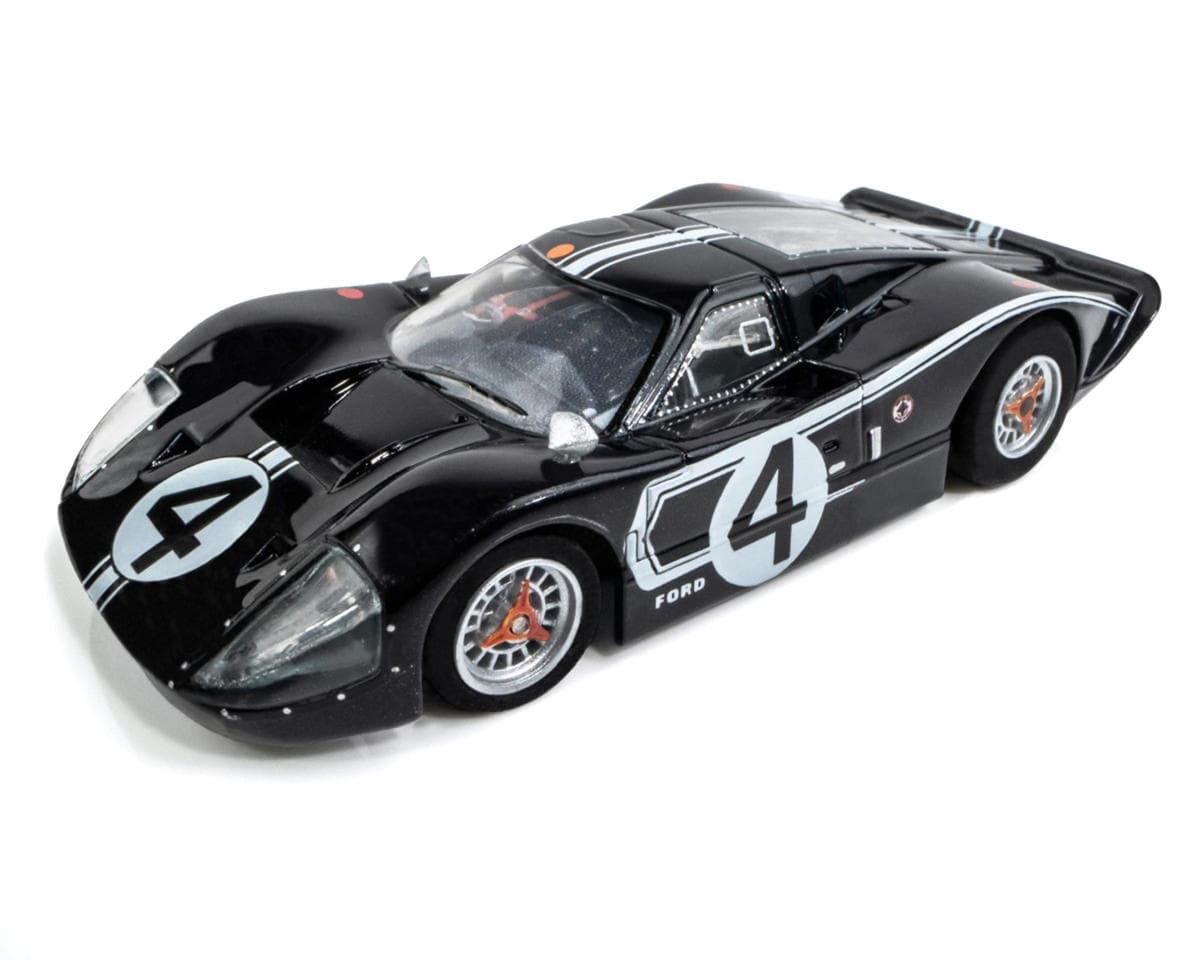 AFX Collector Series 1967 Ford GT40 Mk IV LeMans #4 HO Slot Car (Black) (SWB) (Mega G+)
