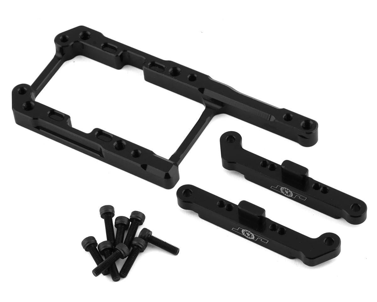 J&T Bearing Co. Adjustable Tekno Engine Mount (3-Shoe & Stock 4-Shoe) (Black)