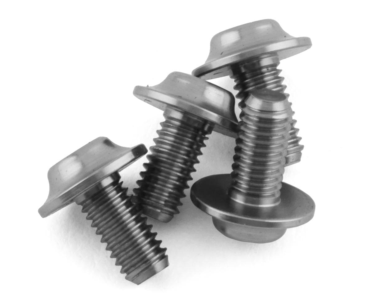 Reve D 3x6mm Large Diameter SPM Titanium Button Head Screw (4)