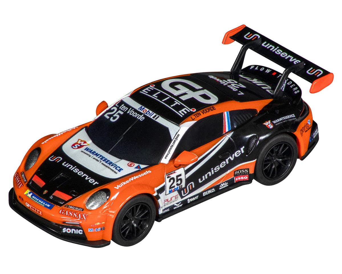 Carrera GO!!! Porsche® 911 (992) GT3 Cup "Team GP-Elite" No.25 1/43 Slot Car (Orange/Black)