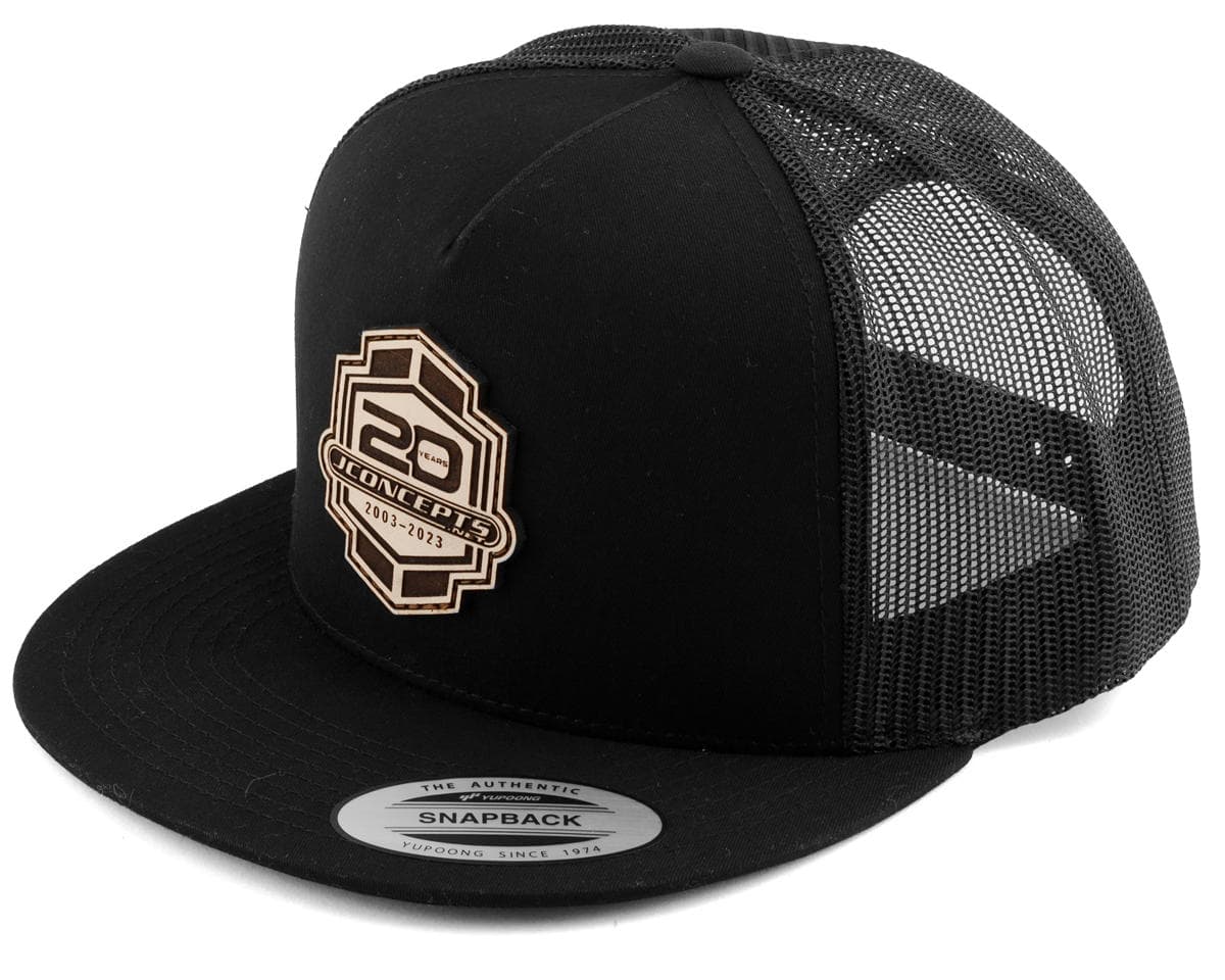 JConcepts "20th Anniversary" 2023 Snapback Flatbill Hat (Black) (One Size Fits Most)