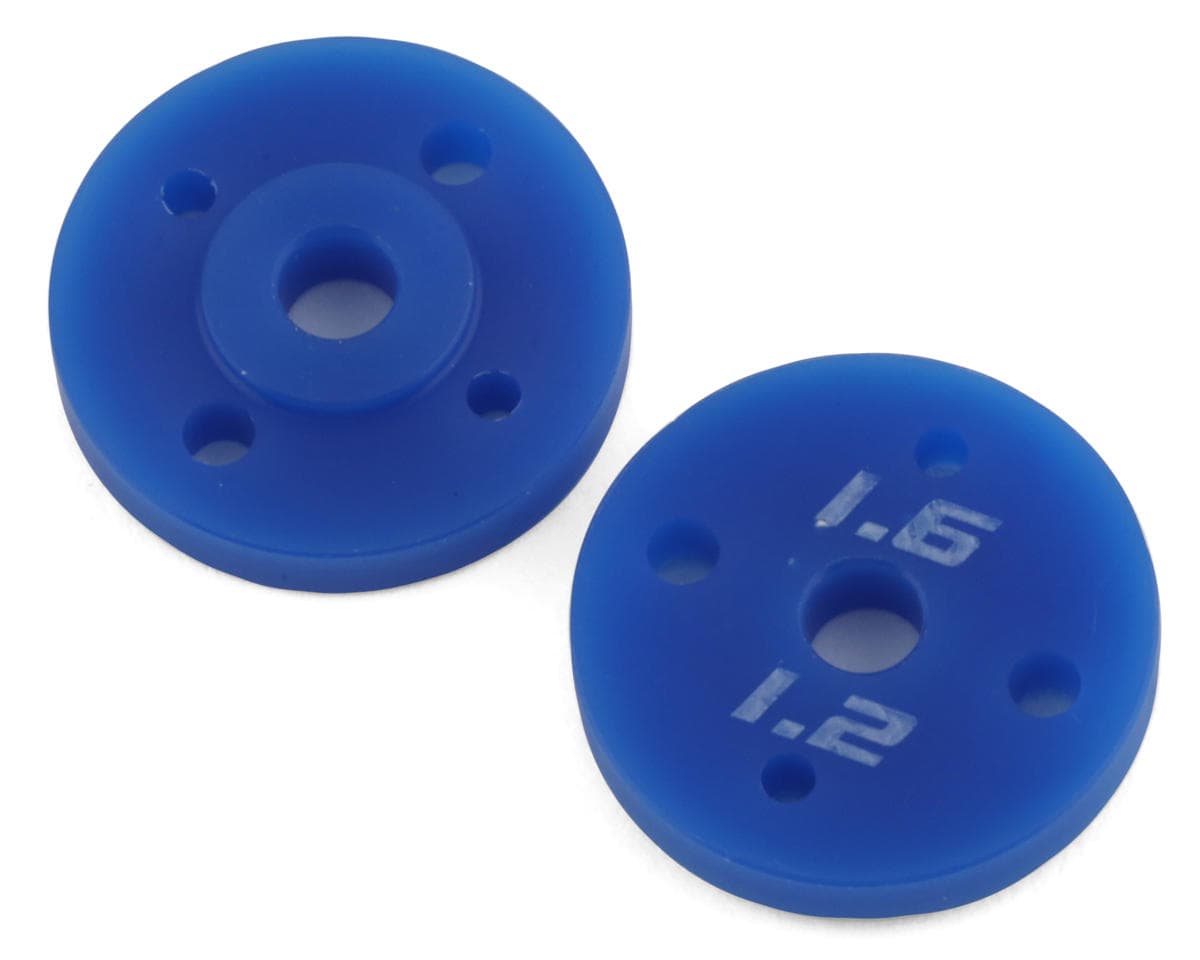 Revolution Design 13mm AE Ultra 2mm Shock Pistons (2) (2-Hole/2x1.6mm & 2-Hole/2x1.2mm)