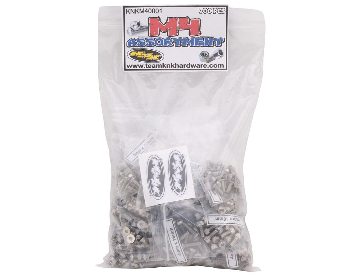 Team KNK 4mm Bulk Bag Stainless Steel Assortment Hardware Set (700)