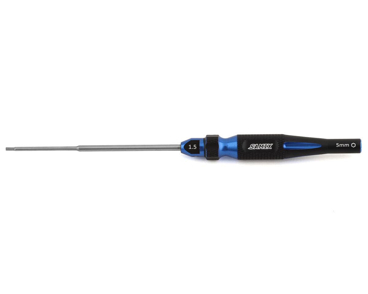 Samix 2-in-1 Hex & Nut Driver For Traxxas® TRX-4M™ (Blue) (1.5mm Hex/5mm Nut)