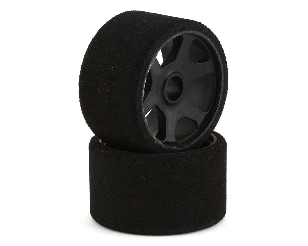 Contact GT12 44mm Pre-Mounted K Foam Front Tires (Black) (2) (30 Shore) w/Bearing Wheels