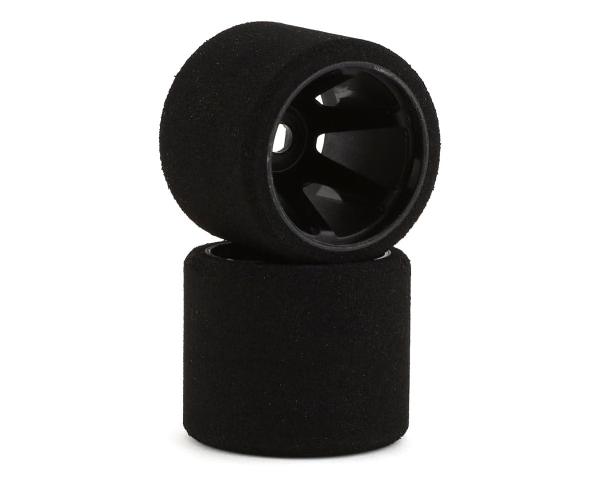 Contact 1/12 46mm Pre-Mounted K Foam Rear Tires (Black) (2) (35 Shore) w/12mm Hex Wheels
