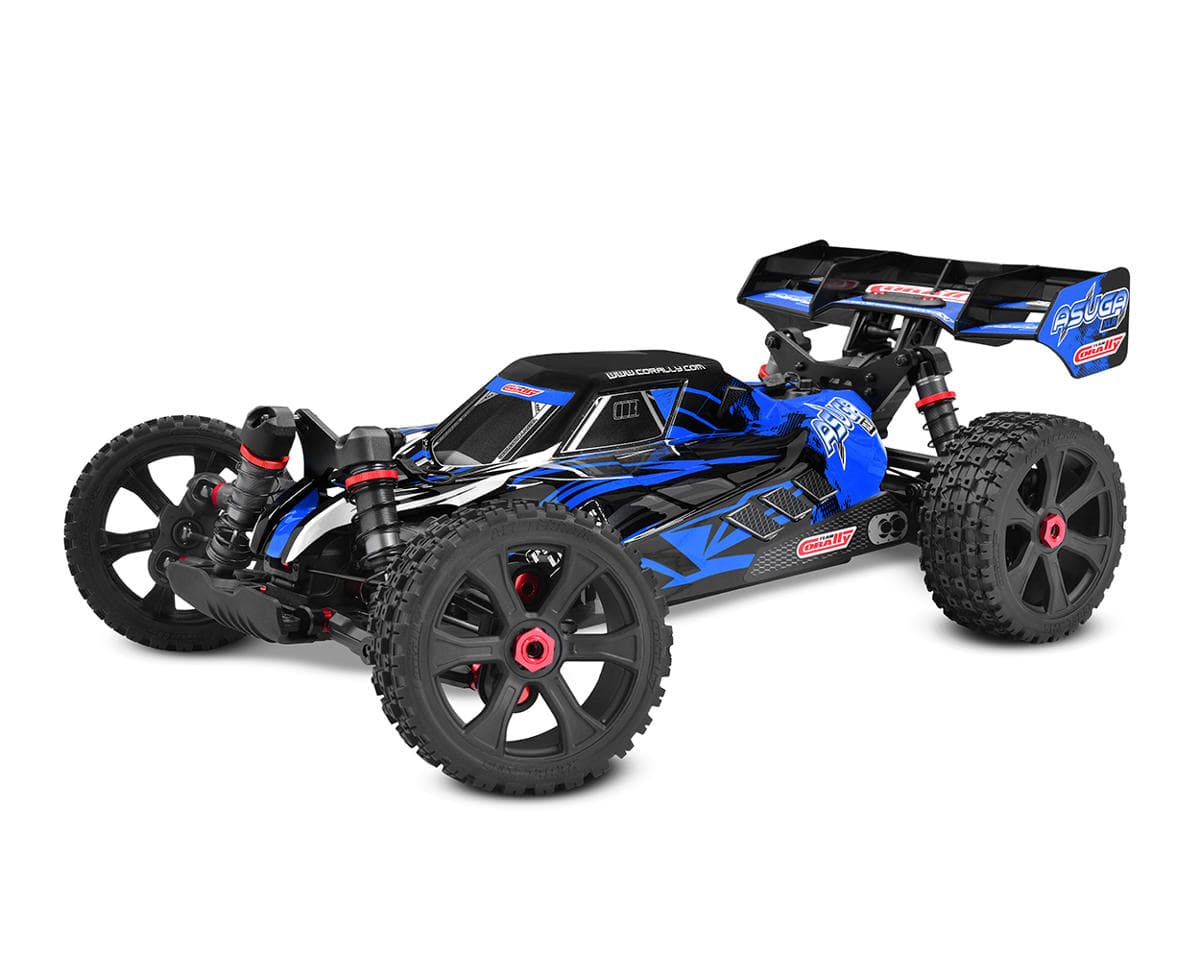 Corally Asuga XLR 6S 4WD Brushless Large Scale RTR Buggy (Blue) w/2.4GHz Radio