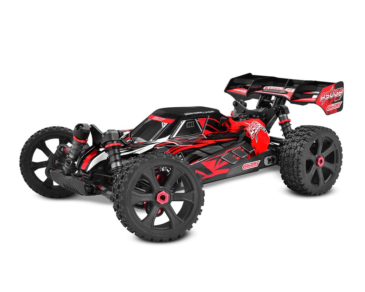 Corally Asuga XLR 6S 4WD Brushless Large Scale RTR Buggy (Red) w/2.4GHz Radio