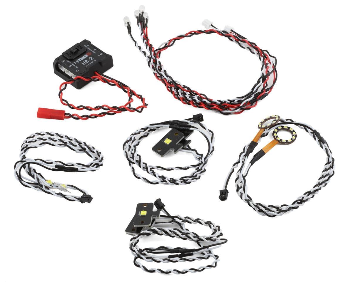 MyTrickRC Axial SCX10 III AXI03003T1/AXI03007 LED Lights Kit w/HB-2 Controller