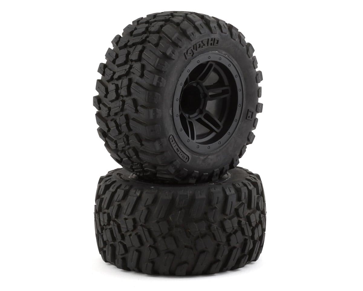 Kyosho Rage 2.0 Pre-Mounted Tire w/Black Wheel (2)