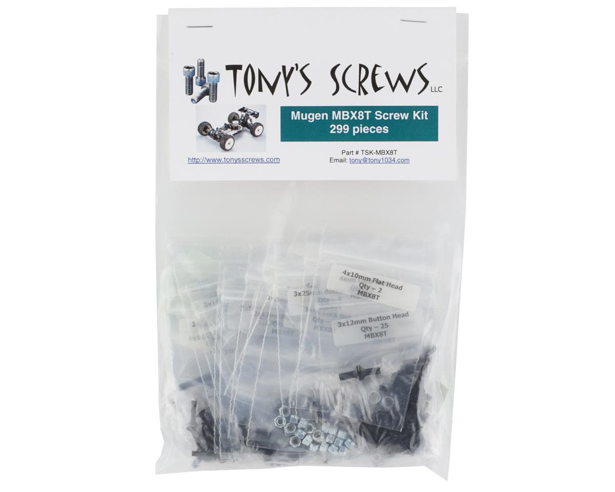 Tonys Screws Mugen MBX8T Screw Kit