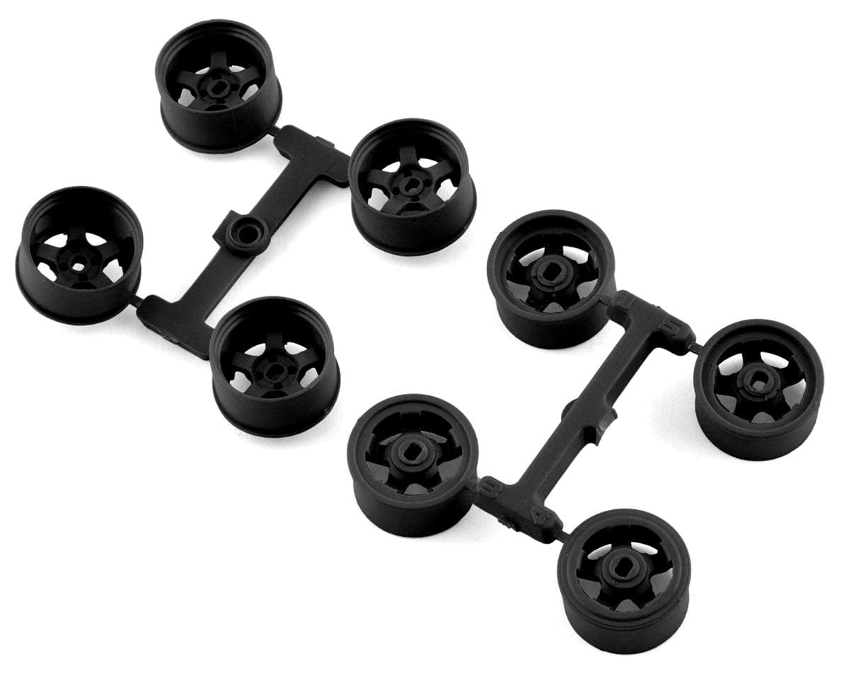 DS Racing Kyosho Mini Z 11mm Wide Drift Rims (1/2/3/4 Offset) (Black)