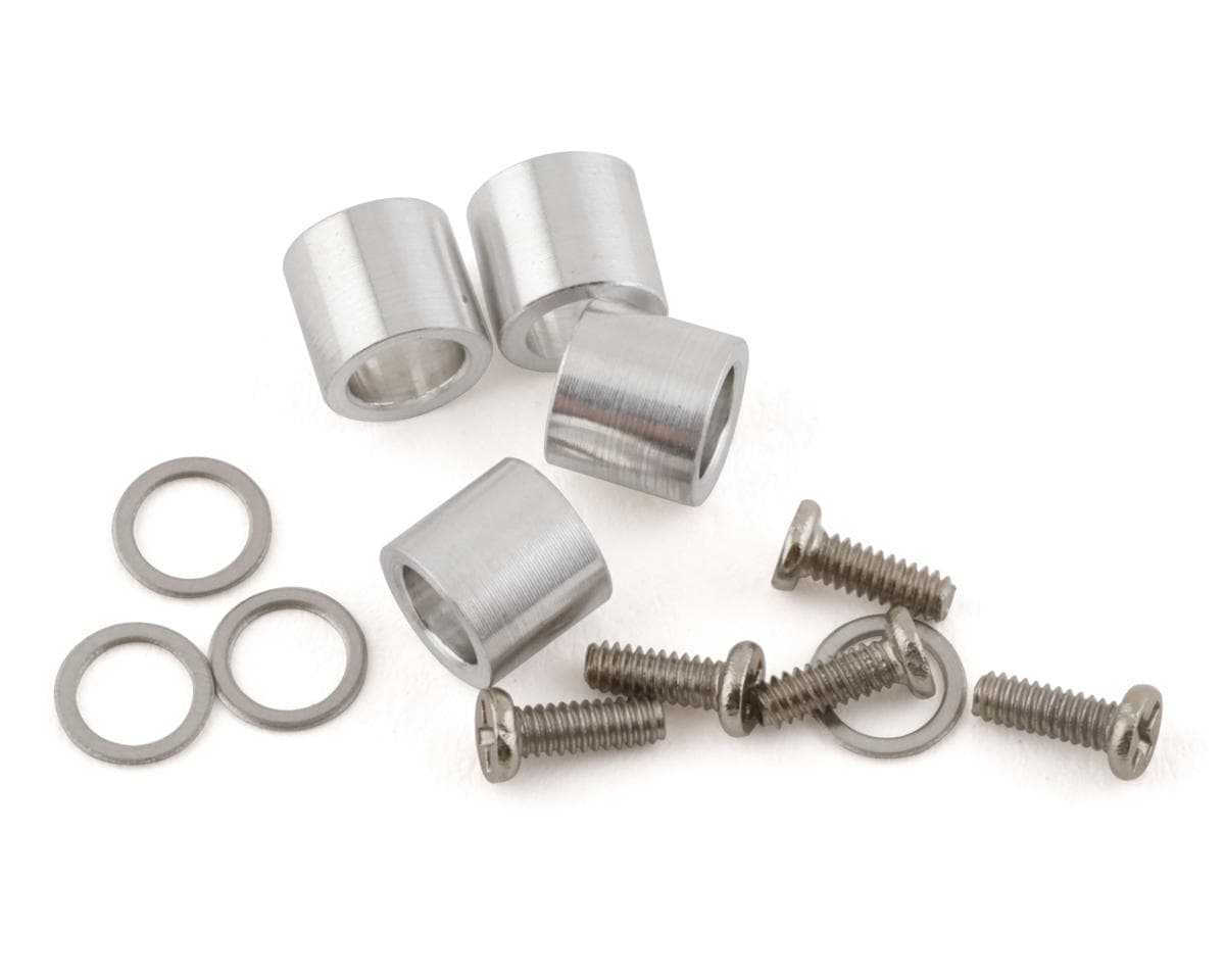 Hot Racing Axial SCX24 Stub Axles Aluminum Spacers (+4mm Offset)