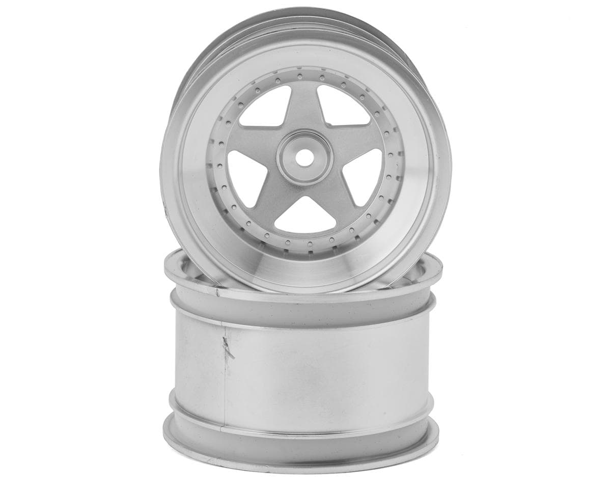 Kyosho Scorpion 2.2 Rear Wheels (Satin Chrome) (2)
