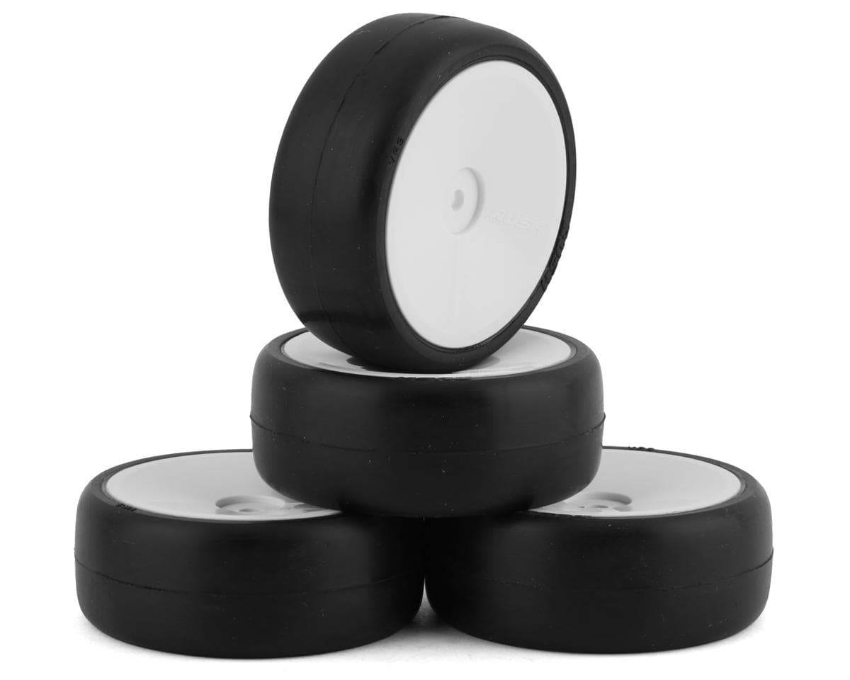 Rush Pre-Glued High Precision 1/0 Touring Car Tires VR3 (4) (36X Shore)