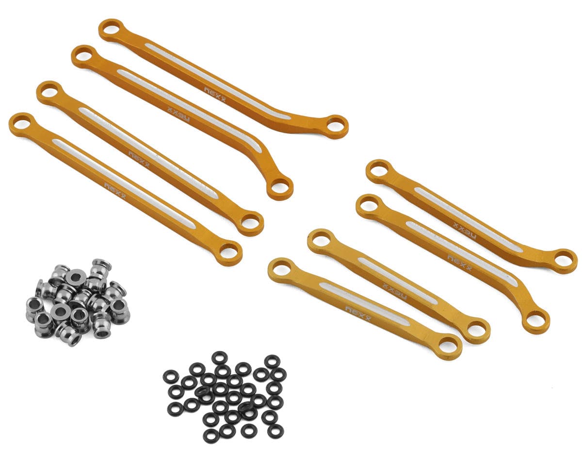 NEXX Racing Aluminum High Clearance Links for Traxxas TRX-4M (Gold)