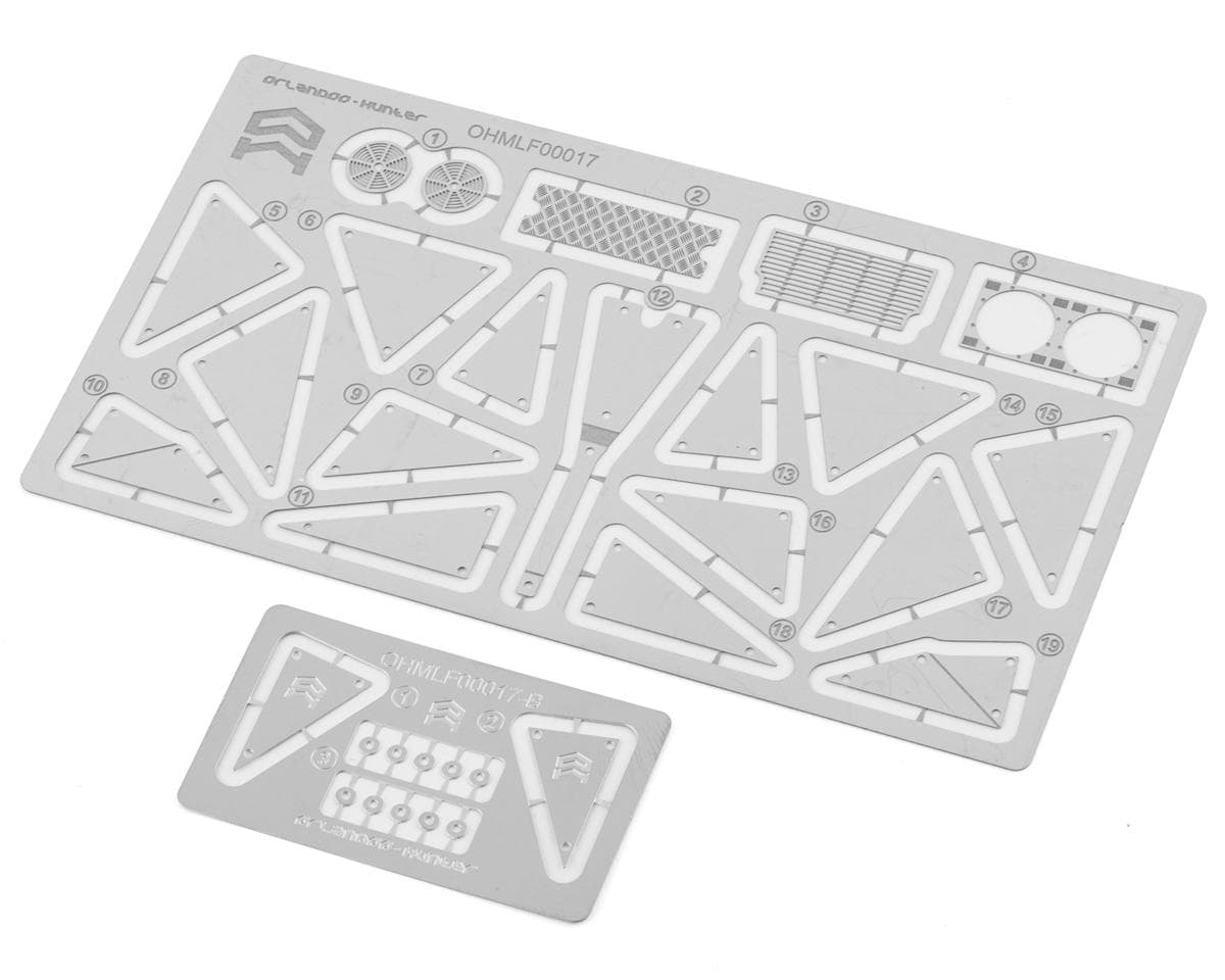 Orlandoo Hunter OH32X02 1/32 Trophy Truck Decorative Scale Body Parts (Silver)