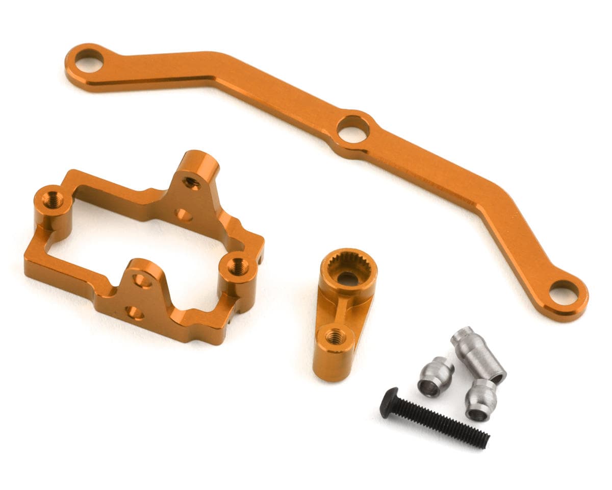 ST Racing Concepts Aluminum Steering Upgrade Combo for Traxxas TRX-4M (Orange)