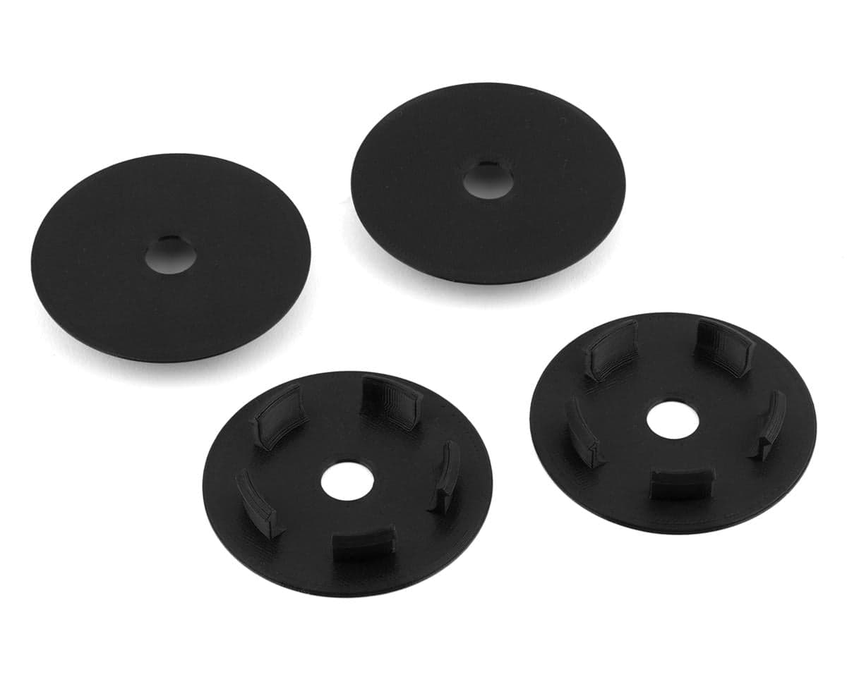 Webster Mods Solid Spoked Wheel Mud Plugs for Traxxas Slash (Black) (4)