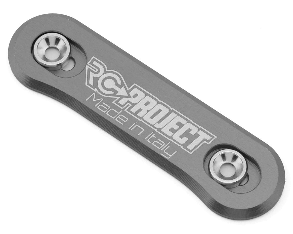 RC Project Ergal Aluminum One Piece Wing Button (Grey) (Buggy/Truggy)