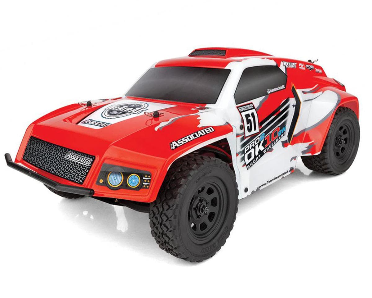 Team Associated Pro2 DK10SW 2WD 1/10 Brushless Dakar Rally Racer (Red) Combo w/2.4GHz Radio, Battery & Charger