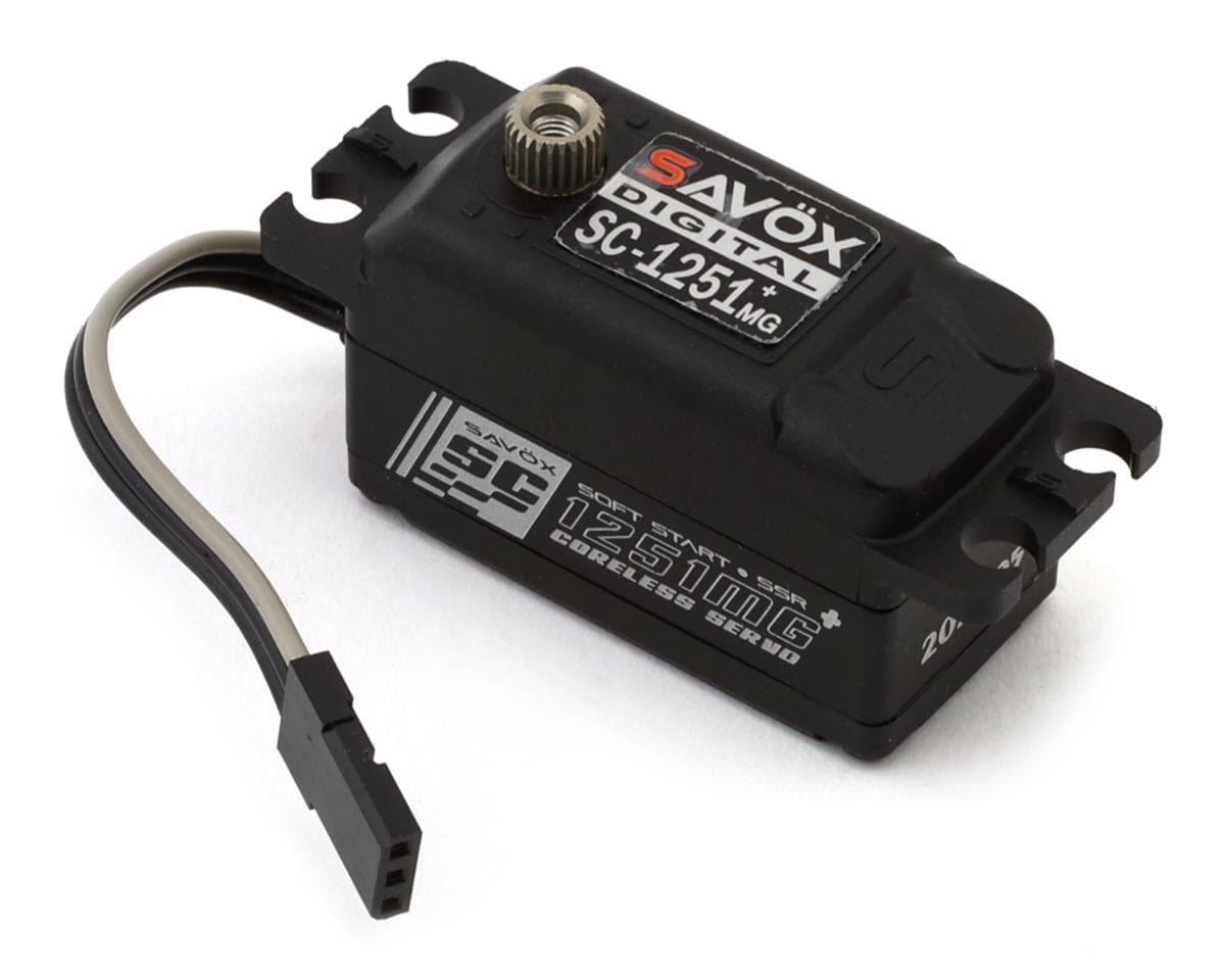 Savox SC-1251MG Black Edition Hybrid Low Profile "High-Speed" Digital Servo w/Soft Start