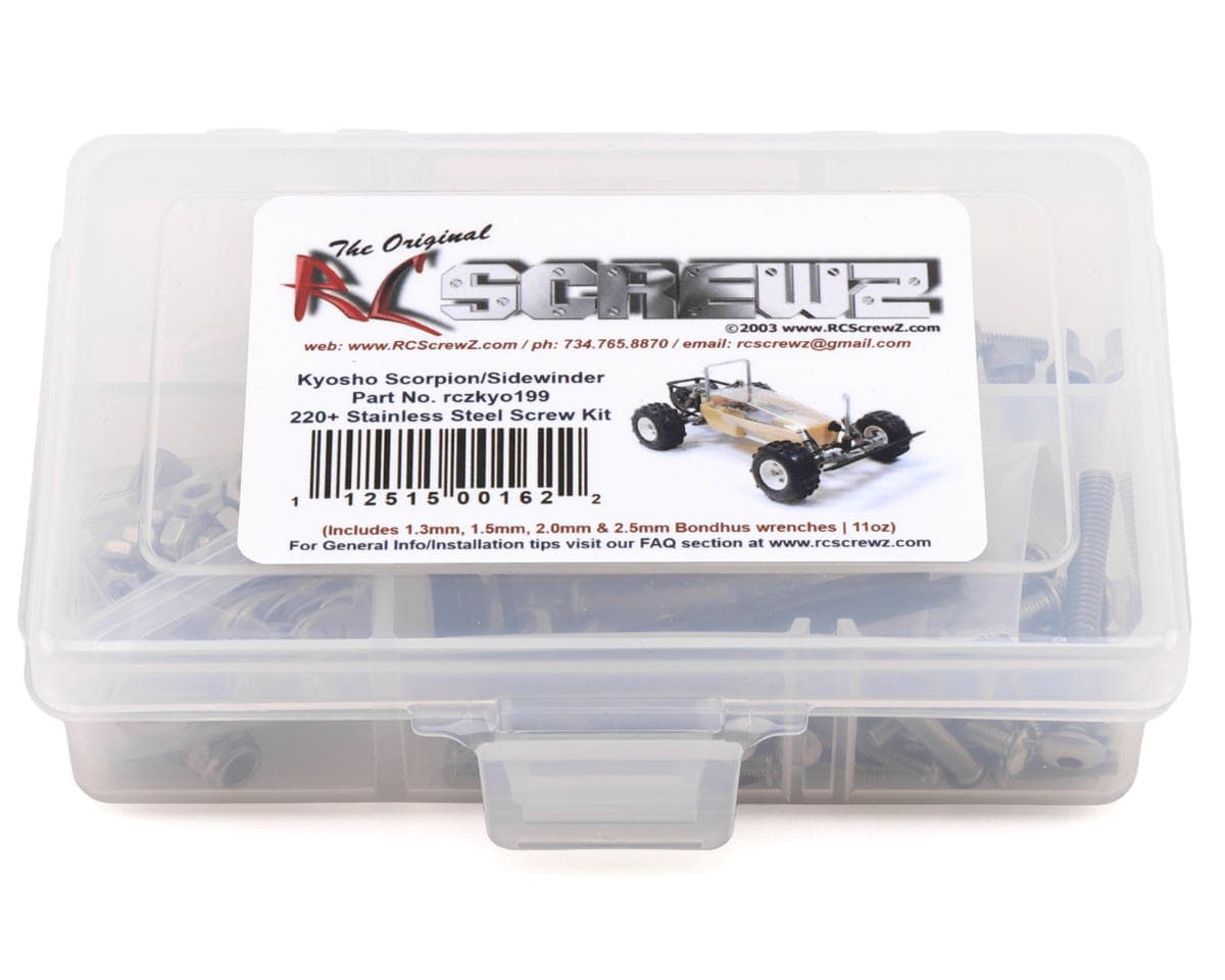 RC Screwz Kyosho Scorpion 2014/Sidewinder Stainless Steel Screw Kit