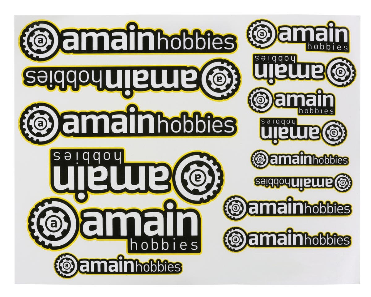 AMain Hobbies Sticker Sheet (Yellow)