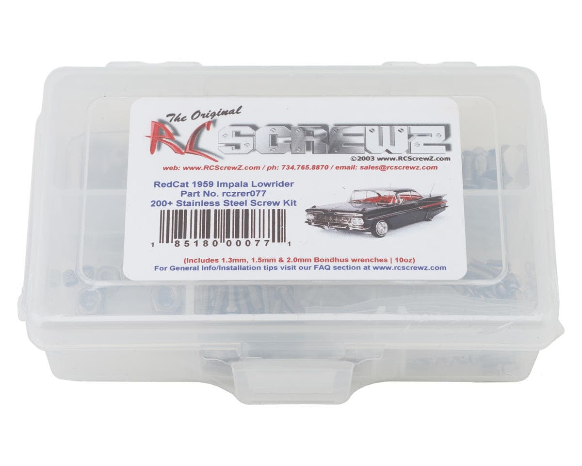 RC Screwz RedCat Racing 1959 Impala Lowrider Stainless Steel Screw Kit