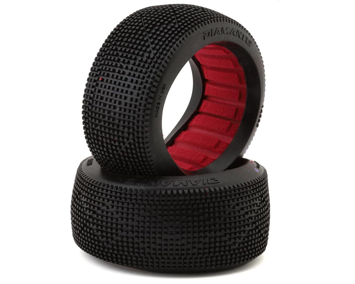 AKA Diamante 1/8 Buggy Tires (2) (Clay)