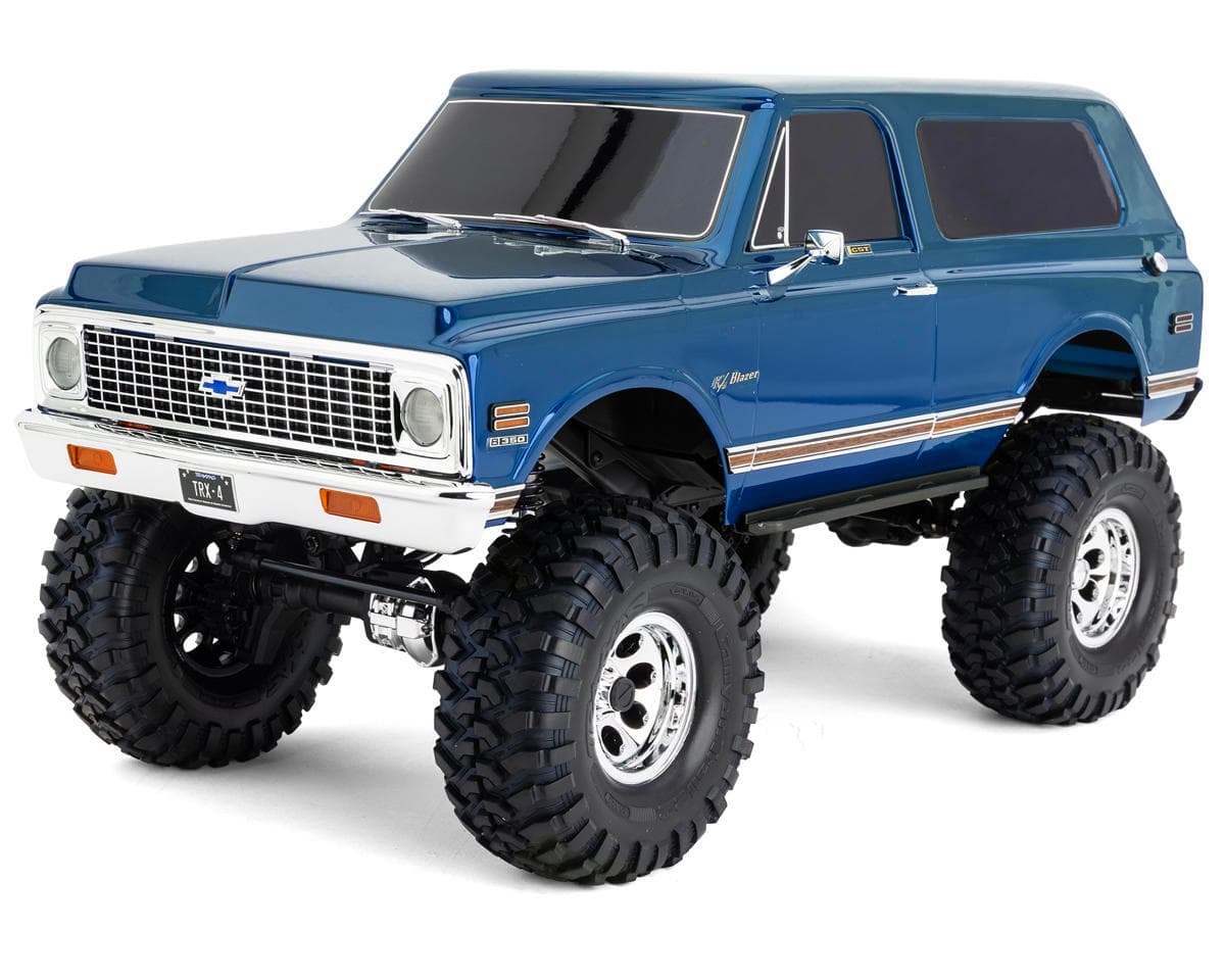 Traxxas TRX-4 1/10 High Trail Edition RC Crawler w/'72 Chevy K5 Blazer Body (Blue) & TQi 2.4GHz Radio