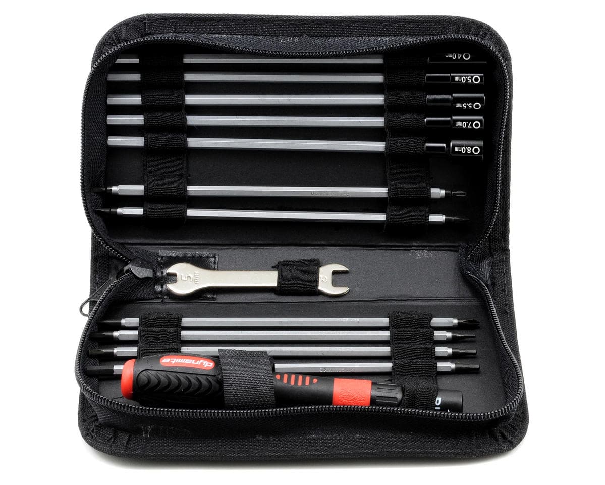 Dynamite 20-Piece Metric Startup Tool Set for Traxxas Vehicles w/Carrying Case