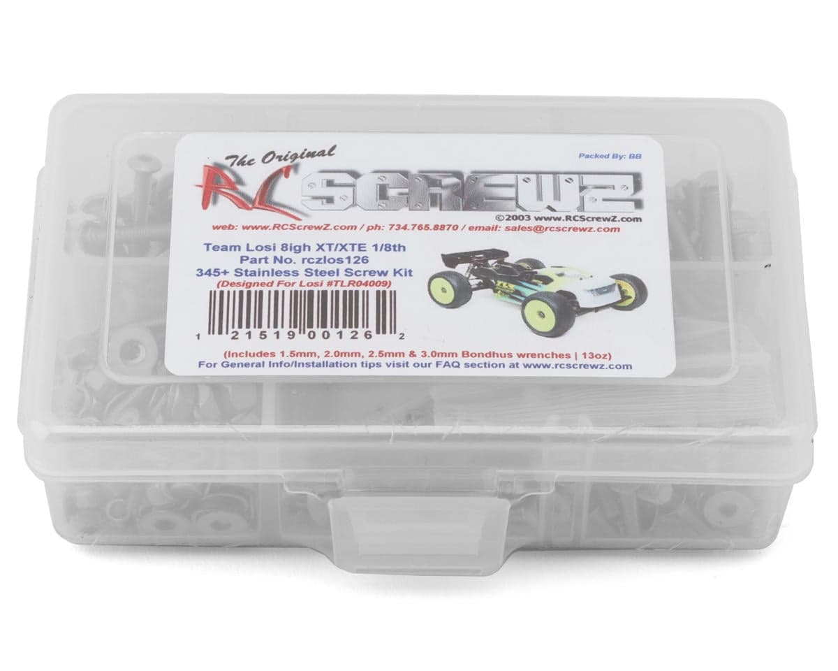 RC Screwz Team Losi 8IGHT XT/XTE Stainless Steel Screw Kit