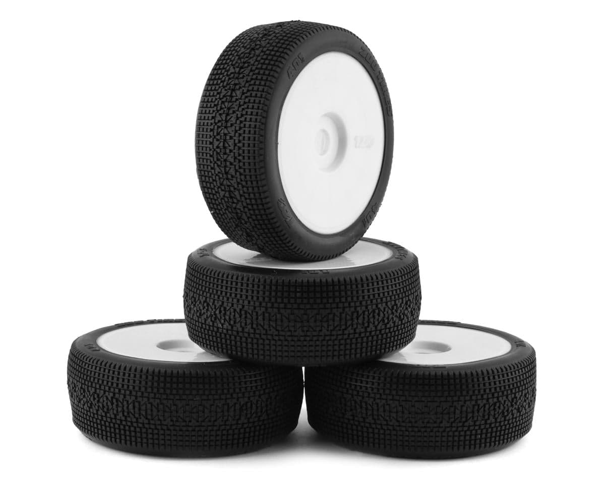 TZO Tires 401 1/8 Buggy Non-Glued Tire Set (White) (4) (Super Soft)