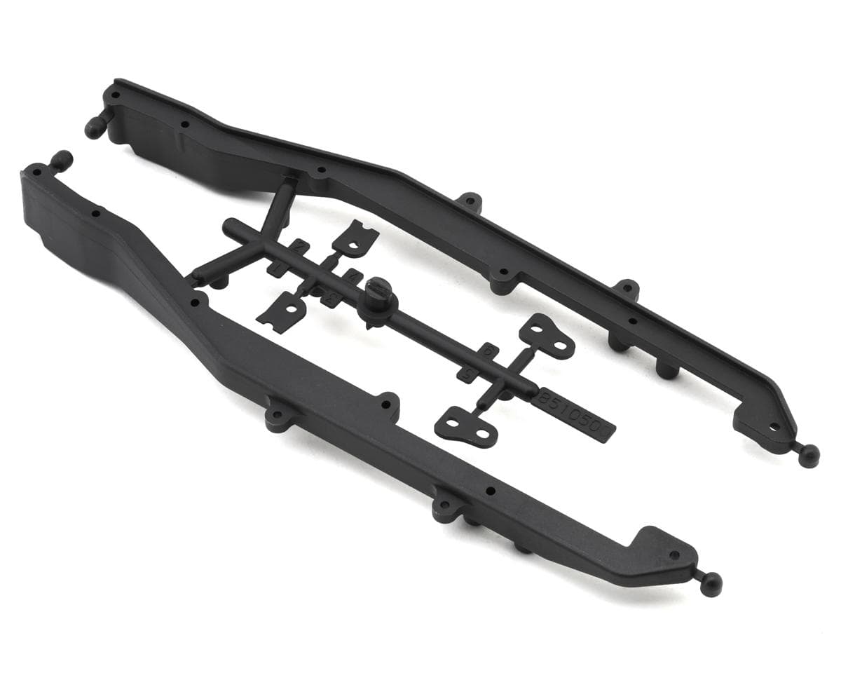 Team Associated RC10SC6.4 Factory Team Side Rails & Tower Wedges (Carbon)