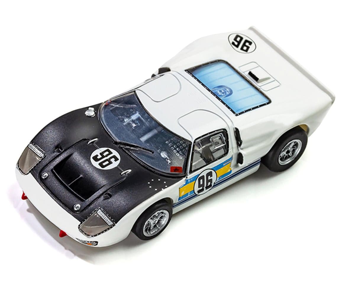 AFX Collector Series 1966 Ford GT40 Mk II Daytona #96 HO Slot Car (White) (SWB) (Mega G+)