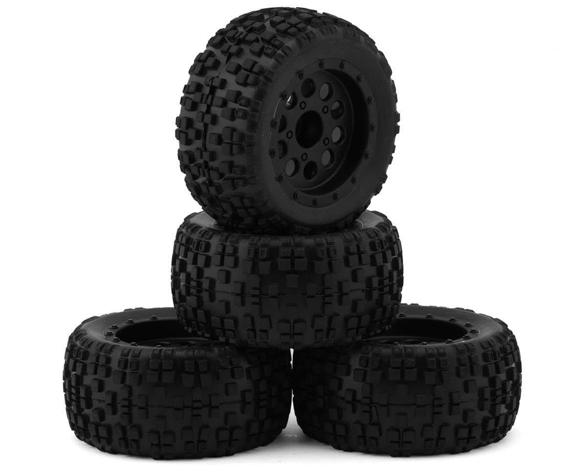 Team Associated Reflex 14MT Pre-Mounted Tires (4) (Black)
