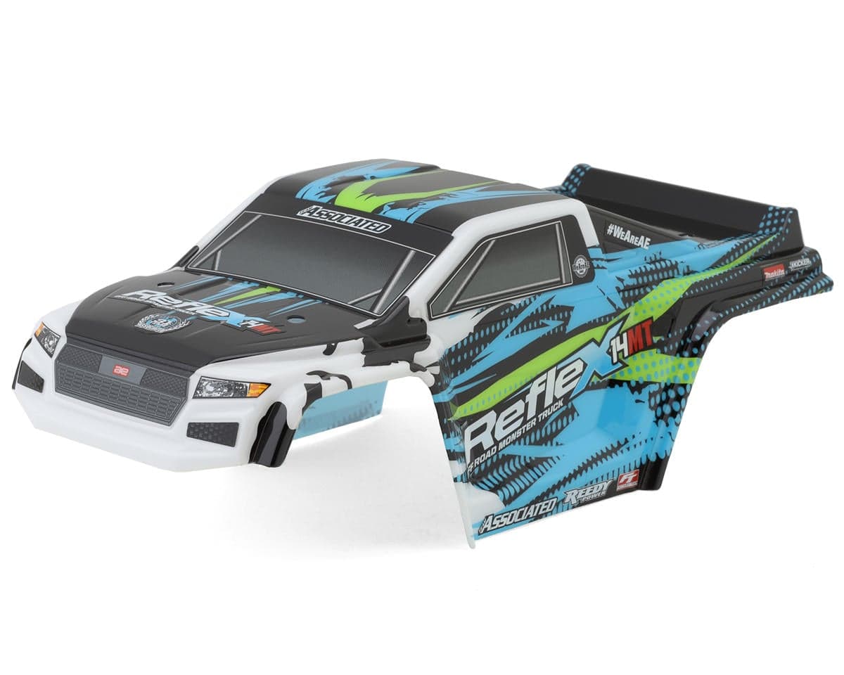 Team Associated Reflex 14MT Pre-Painted Body (Blue/White)