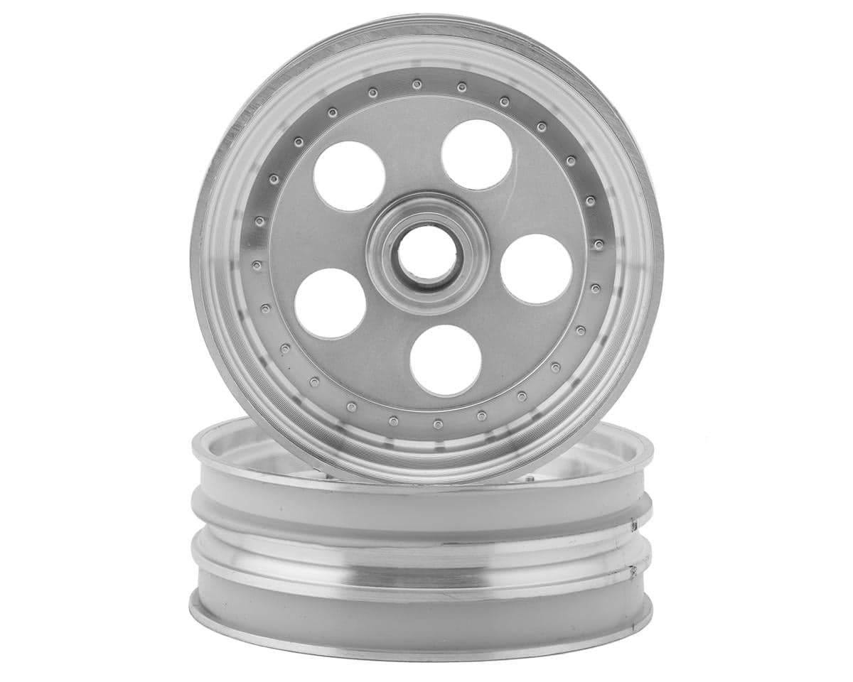 Kyosho Tomahawk Front Wheels (Satin Chrome) (2)