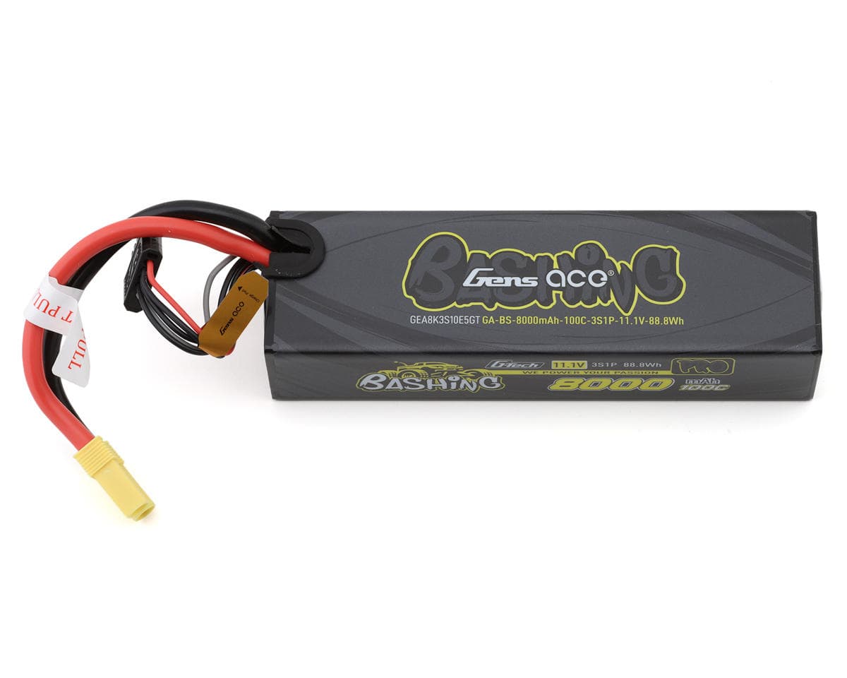 Gens Ace Bashing Pro G-Tech Smart 3S LiPo Battery 100C (11.1V/8000mAh) w/EC5 Connector