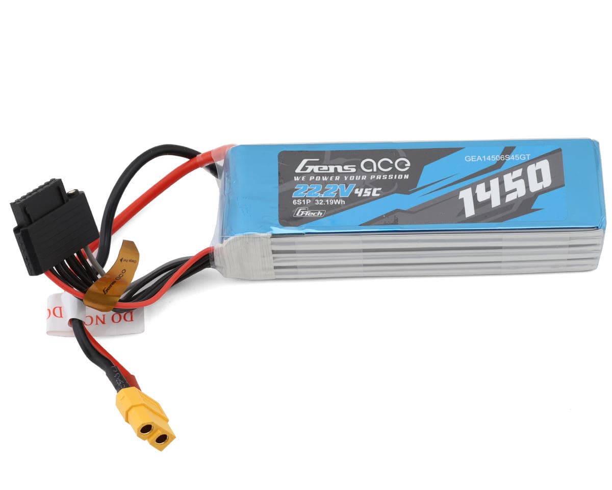 Gens Ace G-Tech Smart 6S LiPo Battery 45C (22.2V/1450mAh) w/XT60 Connector