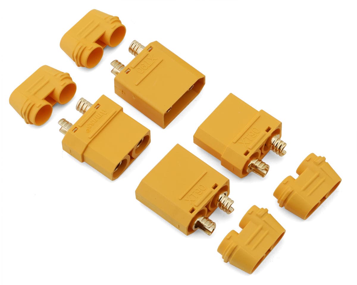 Samix XT90 Connectors (2 Male/2 Female) w/Wire Covers