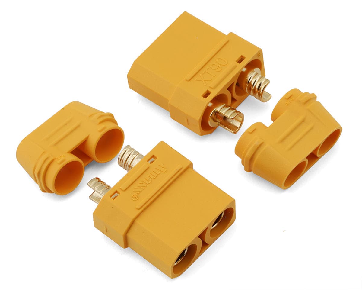 Samix XT90 Connectors (2 Female) w/Wire Covers
