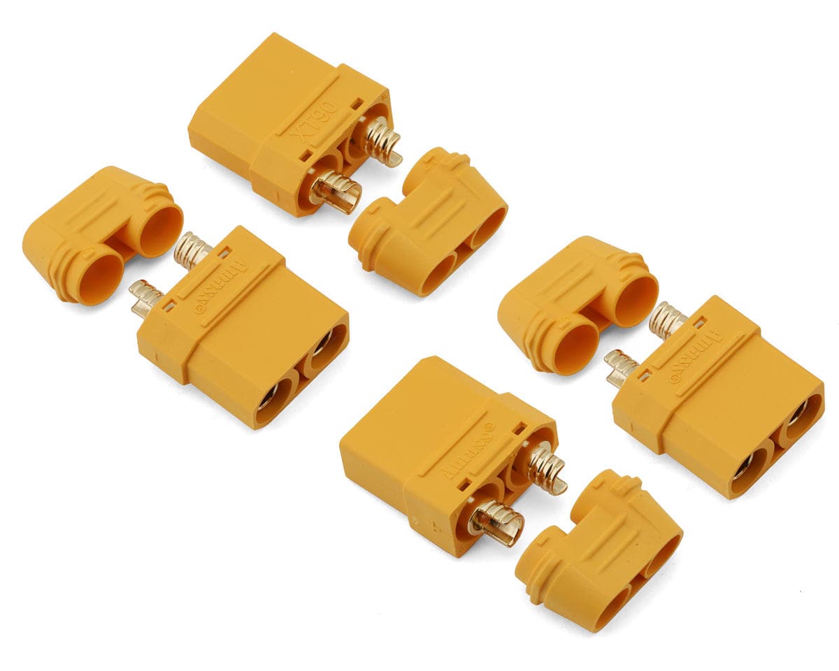 Samix XT90 Connectors (4 Female) w/Wire Covers
