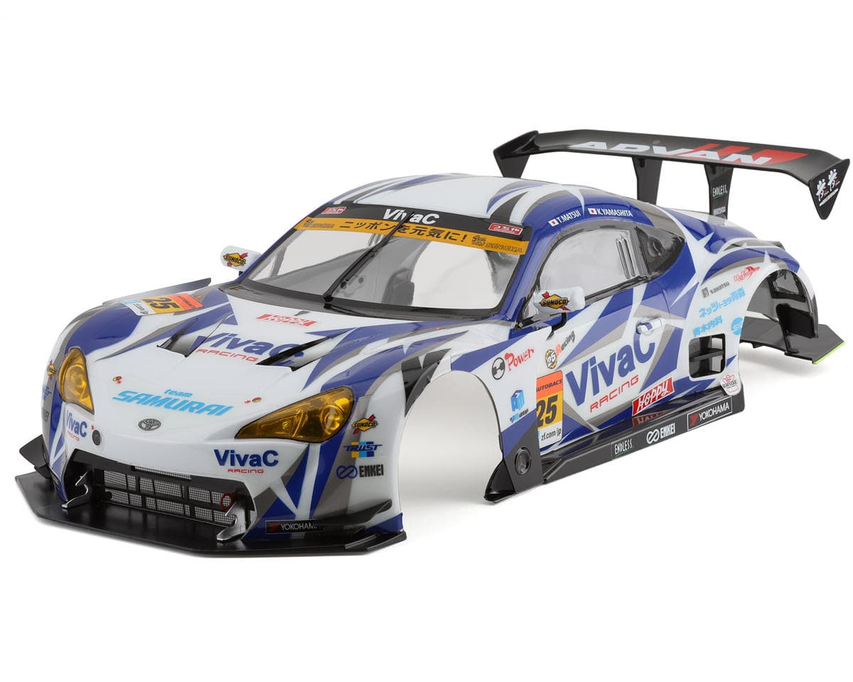 Killerbody VivaC 86 MC 2016 Toyota Pre-Painted 1/10 Touring Car Body (White/Blue)