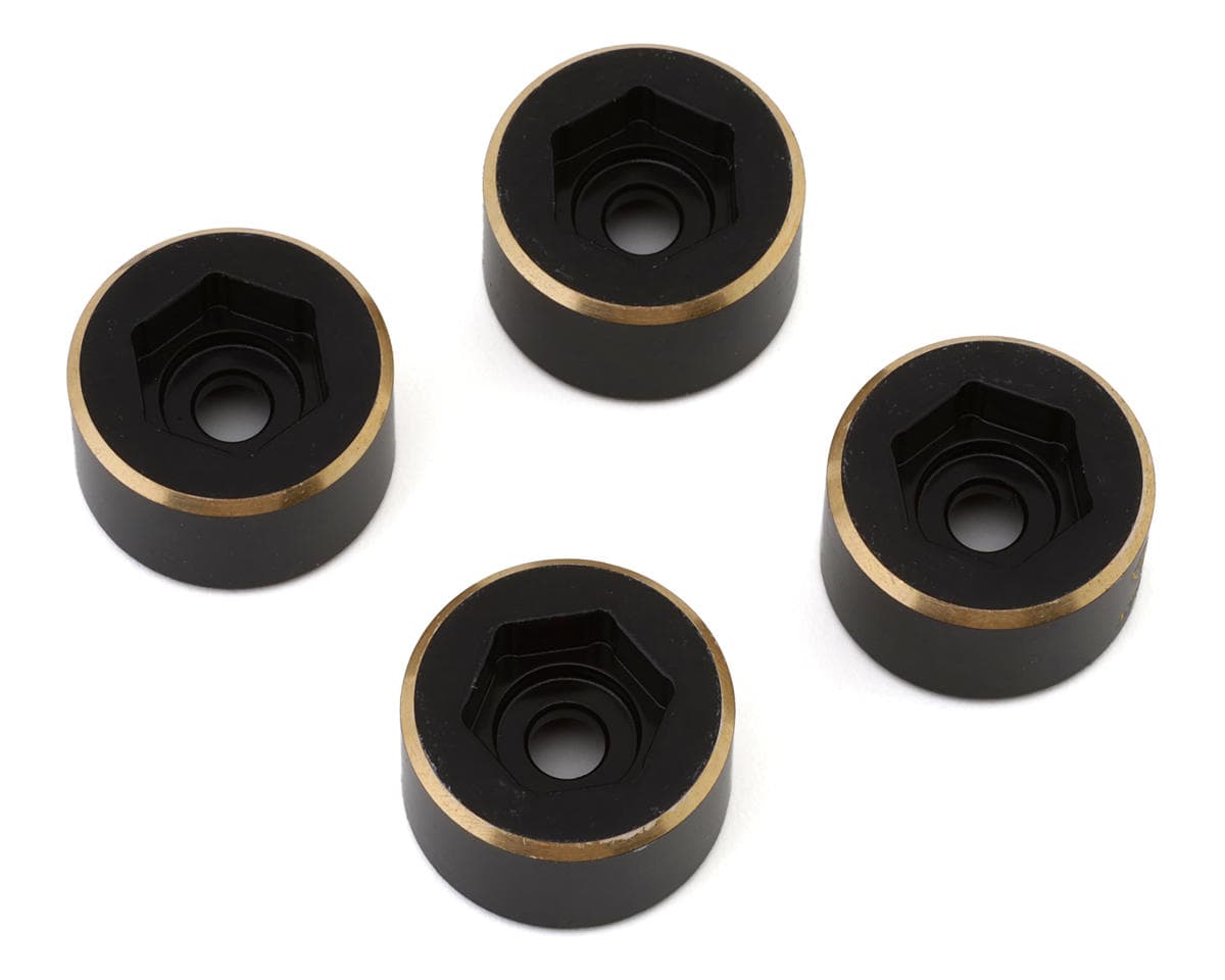 Treal Hobby 1.9" Brass Bead-Lock Wide Wheel Hub Weights (15mm) (4) (33.4g ea)