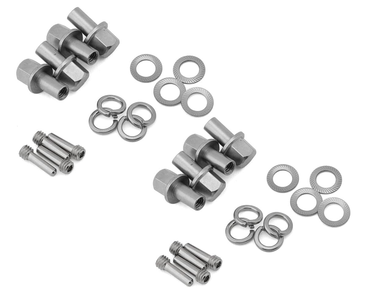 Treal Hobby Brass Extended Wheel Hub Hardware for Traxxas TRX-4 (+10mm)