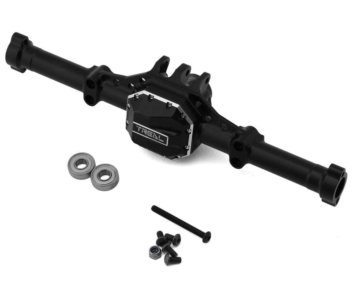 Treal Hobby Element RC Enduro Aluminum Rear Axle Housing (Black)