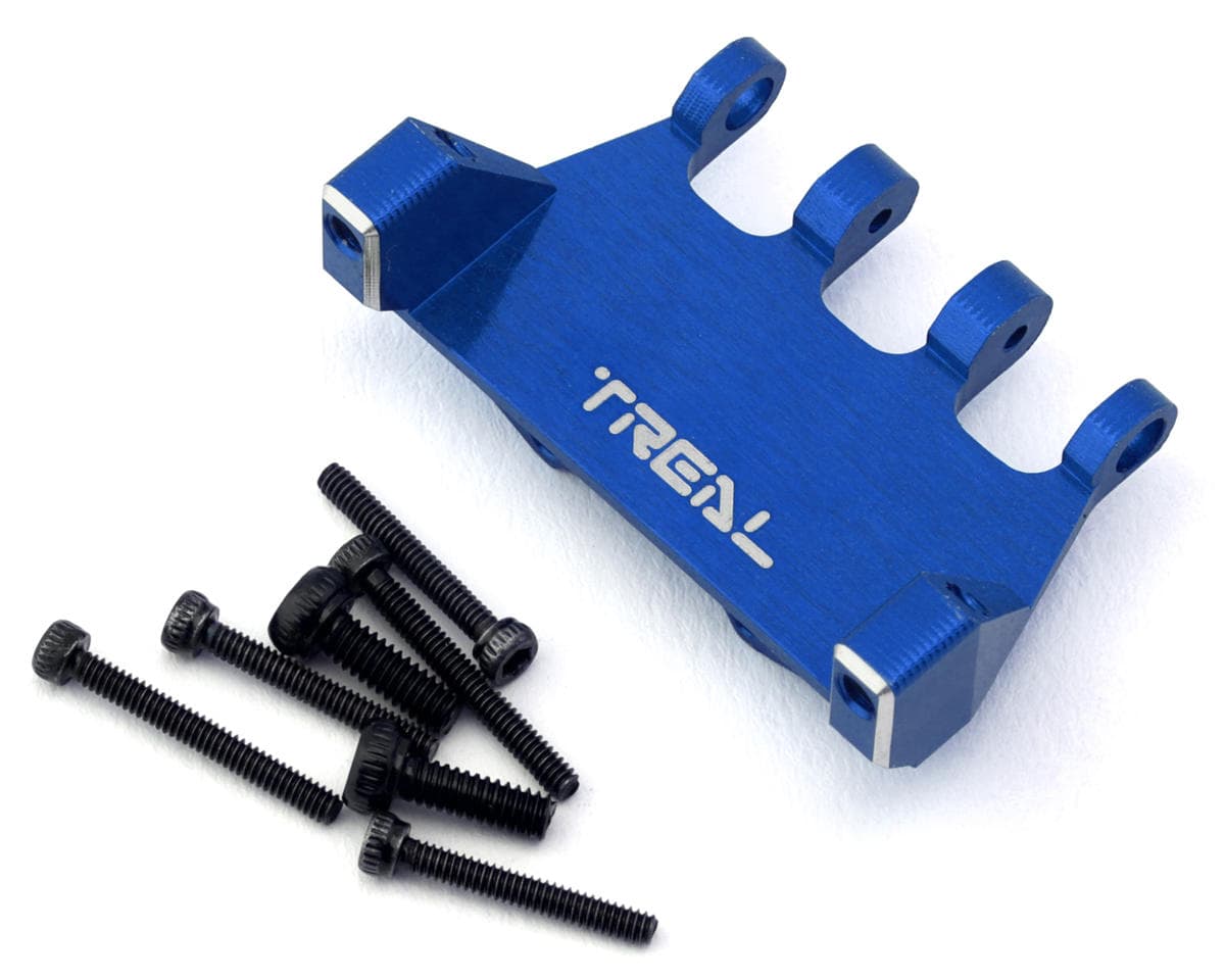 Treal Hobby Axial SCX24 Aluminum Servo Mount (Blue) (EcoPower/Emax)