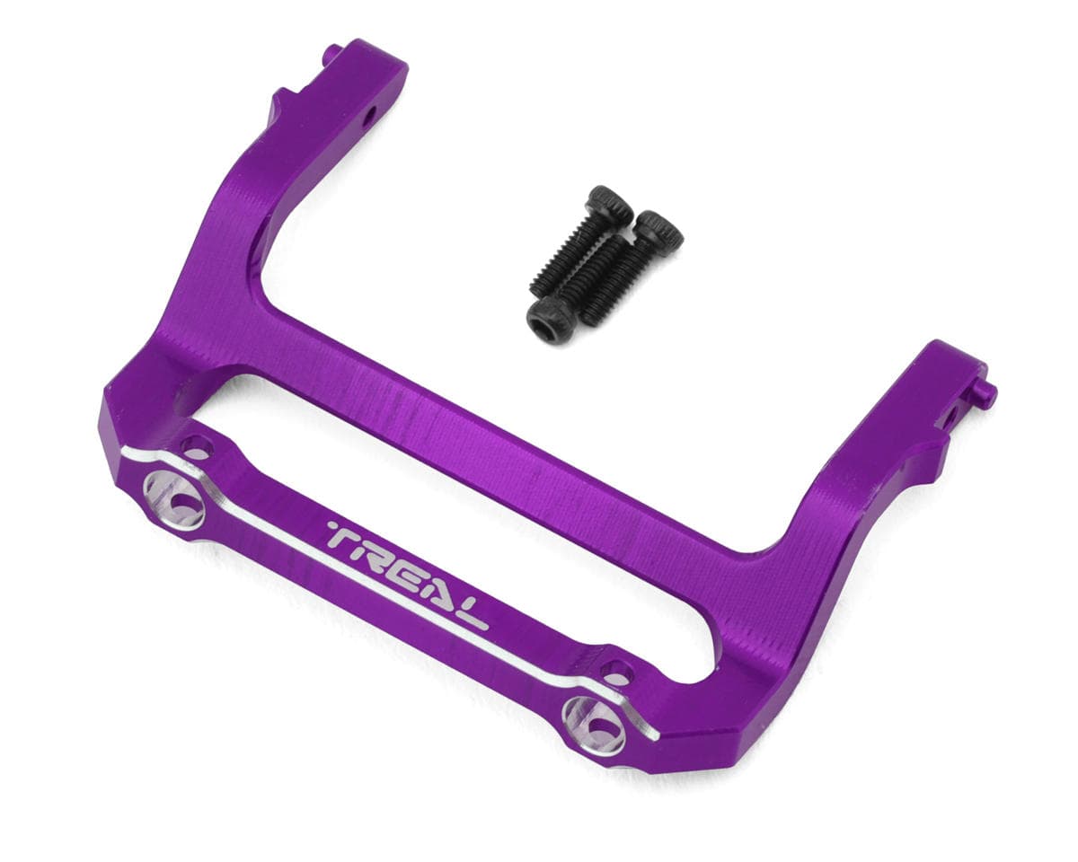 Treal Hobby Axial SCX24 Aluminum Front Bumper Mount (Purple) (C10)